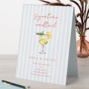 Maine Squeeze Coastal Signature Mocktail Schild