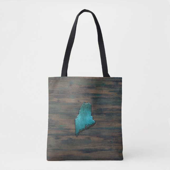 Maine Staat Form Aquamarin Tasche (Vorderseite)