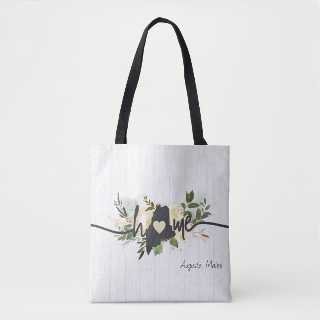 Maine Staat Personalisiert Ihre Zuhause City Rusti Tasche (Vorderseite)