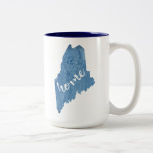 Maine State Home Holzmaserung Zweifarbige Tasse