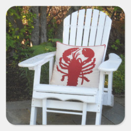 Maine Summer Quadratischer Aufkleber