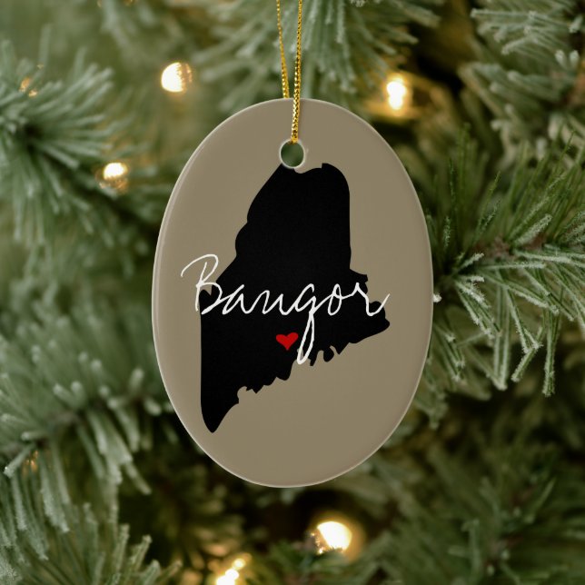 Maine Town Keramikornament (Baum)