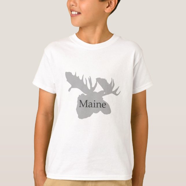 Maine-USA-Logo (Elche) T-Shirt (Vorderseite)