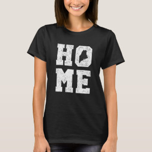 Maine USA Staat Map Zuhause Pride T-Shirt