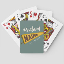 Maine, Vintage Retro-Sportbanner, benutzerdefinier