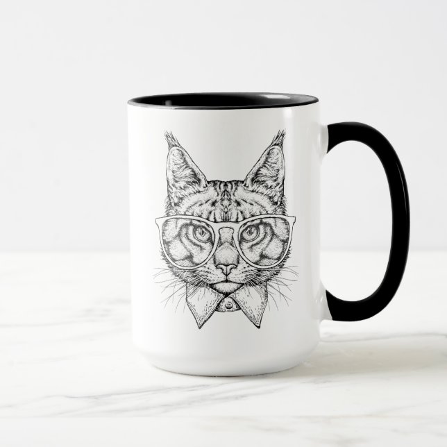 Maine-Waschbär-Porträt Tasse (Rechts)