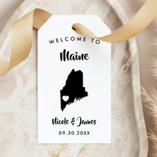 Maine Wedding Welcome Bag Tags für Hotelgäste Geschenkanhänger