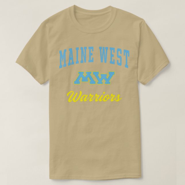 Maine West High School Krieger T-Shirt (Design vorne)