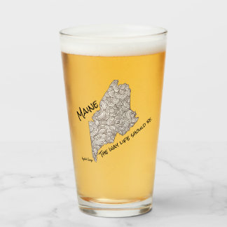 Maine - Wie das Leben sein sollte. Pint Glas