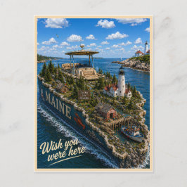 Maine | Wish You Were Here | State-Serie Postkarte