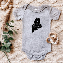 Maine Zuhause Grown Staat T-Shirt Baby Strampler