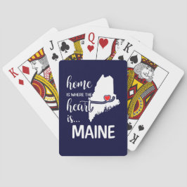 Maine Zuhause ist das Herz Spielkarten