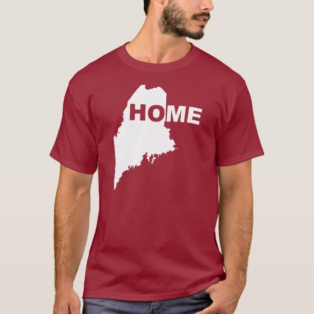 Maine Zuhause weg von Staat T - Shirt T-Shirts (Vorderseite)