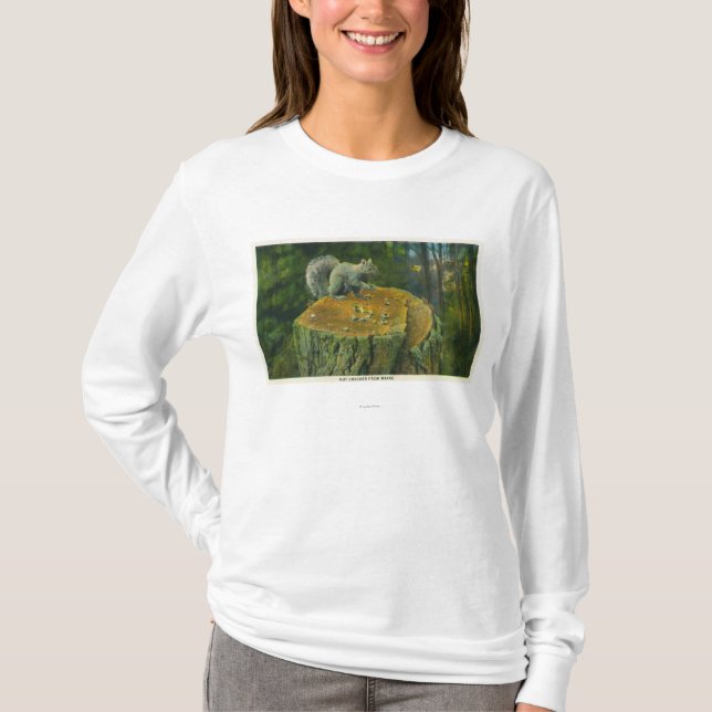 MaineA wenig Nussknacker-Eichhörnchen von Maine T-Shirt (Vorderseite)