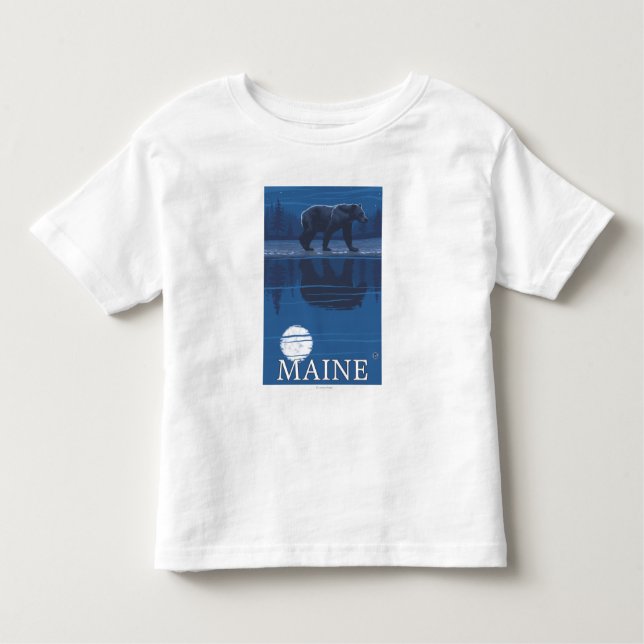 MaineBear im Mondschein Kleinkind T-shirt (Vorderseite)