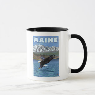 MaineEagle Fischen Tasse
