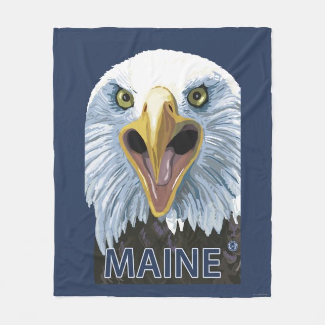 MaineEagle herauf nahes Fleecedecke (Vorderseite)