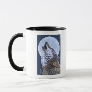 MaineHowling Wolf Tasse