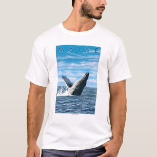 MaineHumpback Wal-Szene T-Shirt