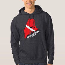 Maineiac Divers Silhouette Logo Dunkles Sweatshirt