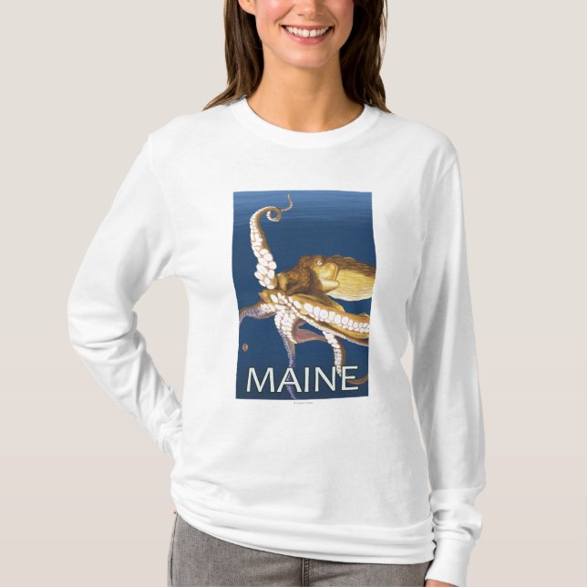 MaineOctopus Szene T-Shirt (Vorderseite)