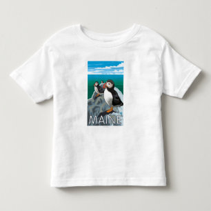 MainePuffins Szene Kleinkind T-shirt