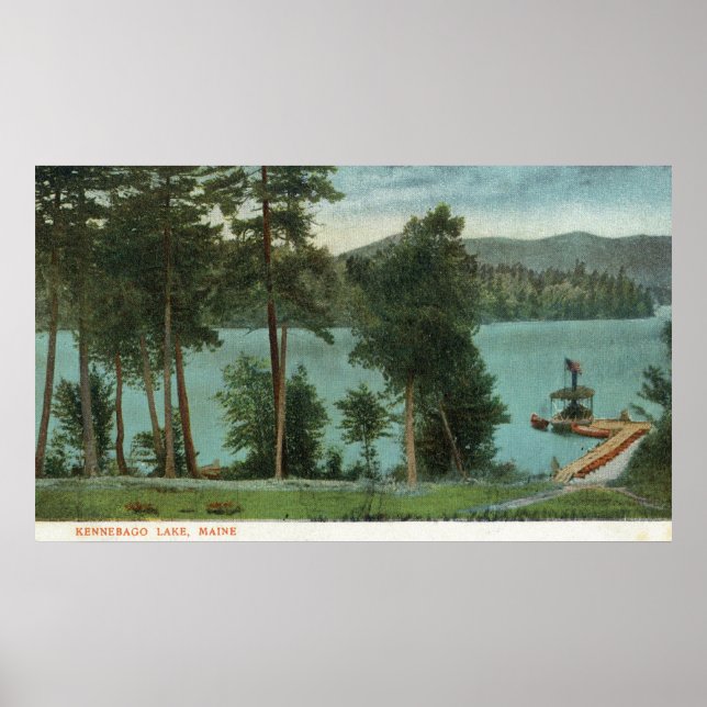 MaineScenic View of Kennebago Lake Poster (Vorne)