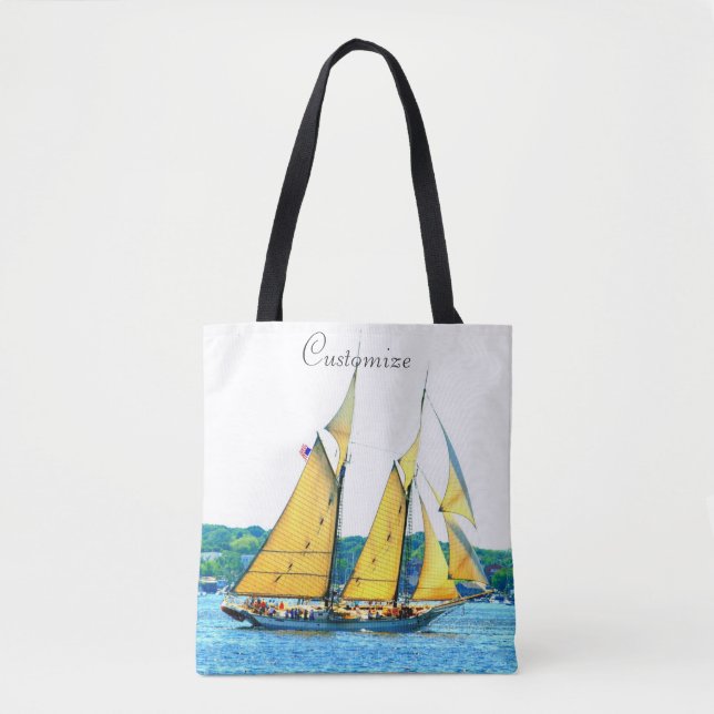 Maineschoonerssegeln Tasche (Vorderseite)