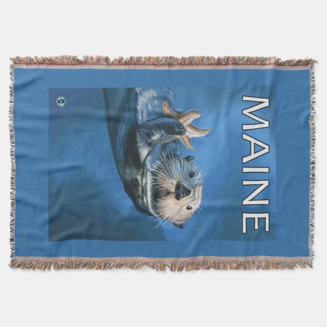MaineSea Otter-Szene Decke (Vorderseite)