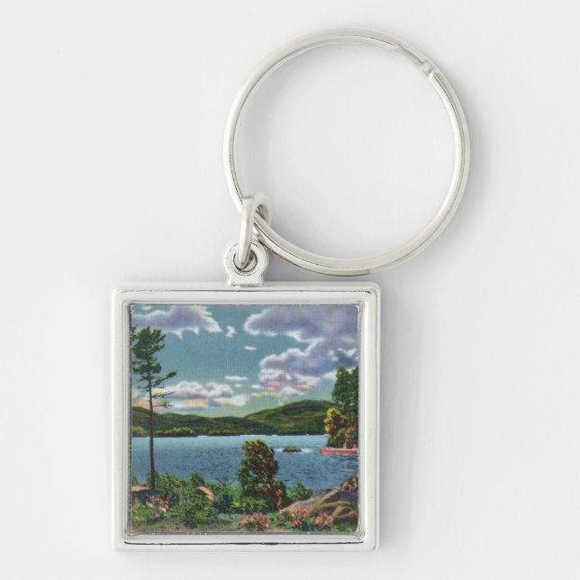 MaineView von Squaw Mountain und Moosehead Lake Schlüsselanhänger (Vorne)