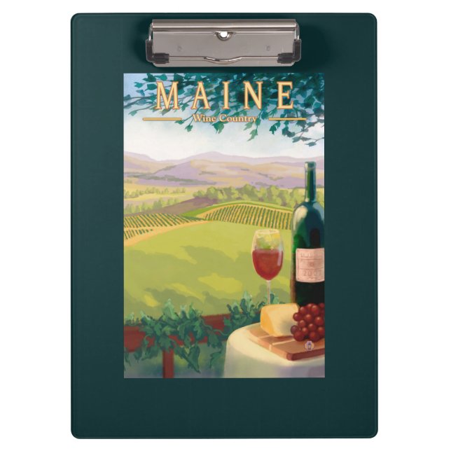 MaineWine Land-Szene Klemmbrett (Vorderseite)