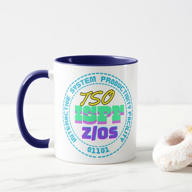 Mainframe TSO-ISPF Interactive System Tasse (Mit Donut)