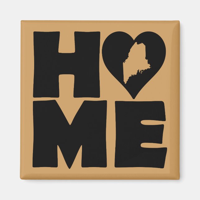 Mainhome Heart State Fridge Magnet (Vorne)