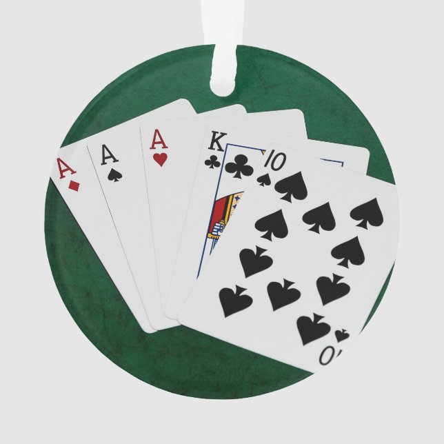 Mains De Poker - Trois D'Un Genre - Ace (dos)