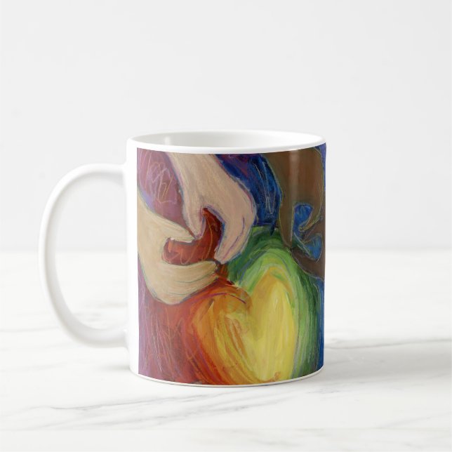 Mains et Coeur Diversité Coeurs Aimer Tasses De Ca (Gauche)