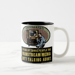 Mainstream-Media-Tasse Zweifarbige Tasse