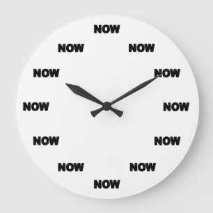 Maintenant horloge #1 (blanc)
