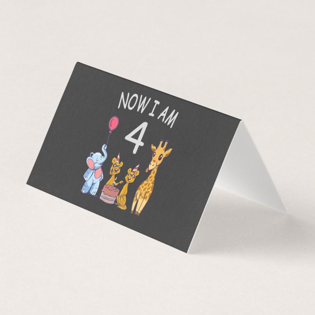 Maintenant j'ai 4 ans 4ème anniversaire au zoo (Front)