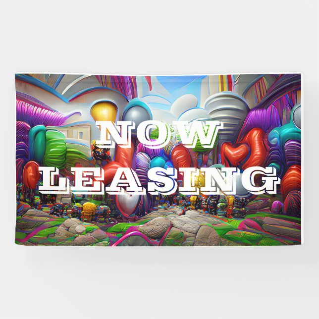Maintenant location personnalisée Bannière Vinyl 3 (Horizontal)
