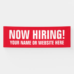 MAINTENANT NOUS RECRUTONS grande bannière personna