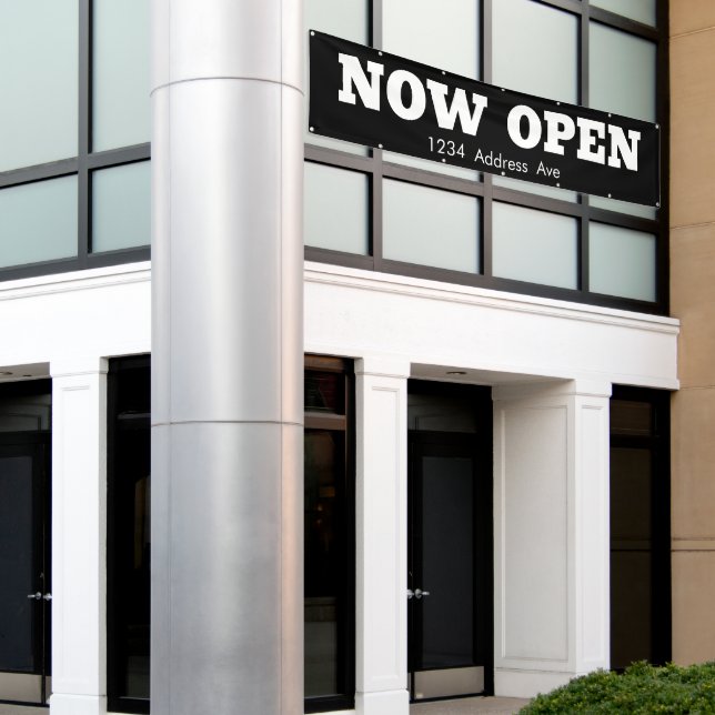 Maintenant ouvert - Bannière professionnelle étanc (Bâtiment extérieur)
