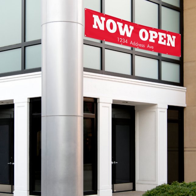 Maintenant ouvert - Bannière professionnelle étanc (Bâtiment extérieur)