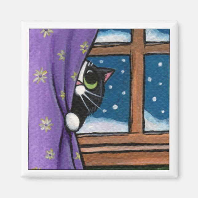 Maintenant Vous Me Voyez - Aimant Chat (Devant)