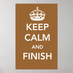 Maintenez affiche calme et de finition