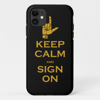 Maintenez calme et connectez-vous le coque iphone