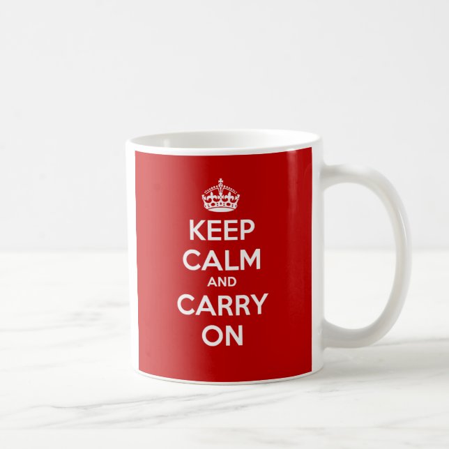 Maintenez calme et continuez la tasse - rouge (Droite)