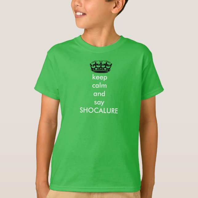 maintenez calme et dites le T-shirt des hommes de (Devant)