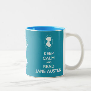 Maintenez calme et lisez la tasse de portrait de