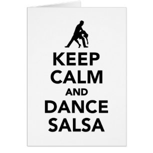 Maintenez Salsa calme et de danse