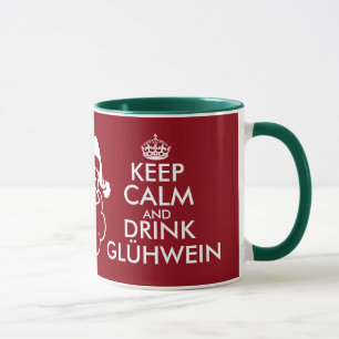 Maintenez tasse calme et de boissons de Glühwein